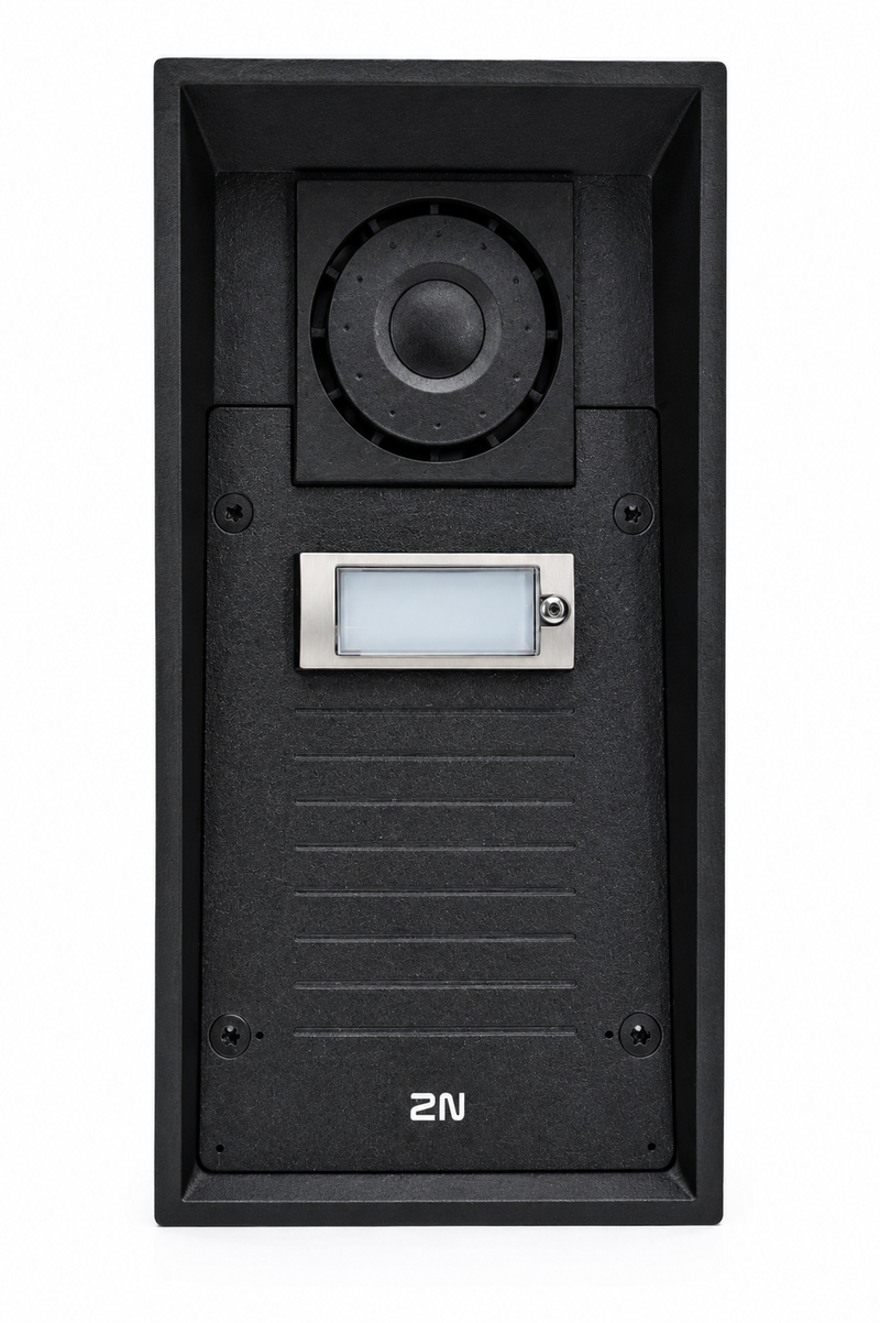 2N IP Force 1-Button IP Intercom Station, IP69K/IK10 Vandal-Resistant, PoE, No Camera (01336-001)